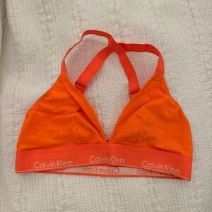 Orange Calvin Klein Bra